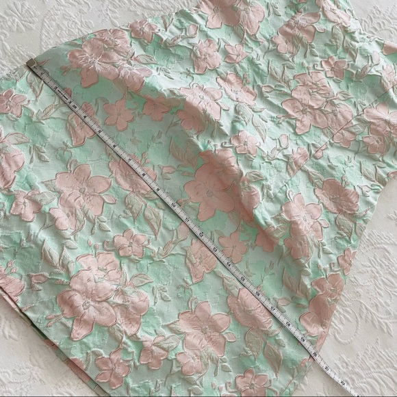 NWOT Lulus Never-Ending Love Mint Floral Jacquard Sleeveless Mini Dress - Picture 13 of 13